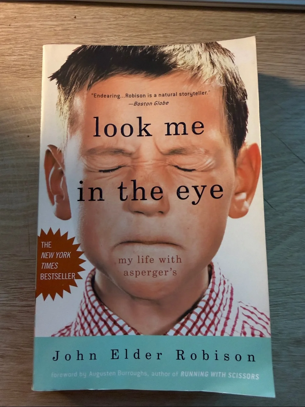 Look Me in the Eye by — Paperback in Cream and Brown